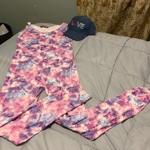 Womens jumpsuit/hat bundle